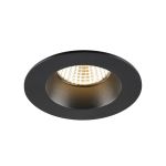 SLV New Tria 68 Spot Aluminium Czarny Okrągła 8.3W 500lm 38D - 930 Ciepła Biel | Aukko 68mm -  Najlepsze Renderowanie Kolorów - Ściemnianie 