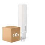 Opakowanie 10x Philips CorePro PL-C LED 9.5W 1100lm - 840 Zimna Biel | 4-Piny - Zamienne 26W