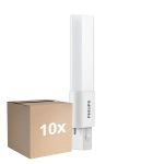 Opakowanie 10x Philips CorePro PL-S LED 3.5W - 830 Ciepła Biel | 2-Piny - Zamienne 7W