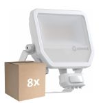 Opakowanie 8x Ledvance LED Iluminacja Aluminium Valkoinen 41W 5500lm 100D - 830 Ciepła Biel | IP65 - Czujnik Ruchu I Światła - Symetryczny